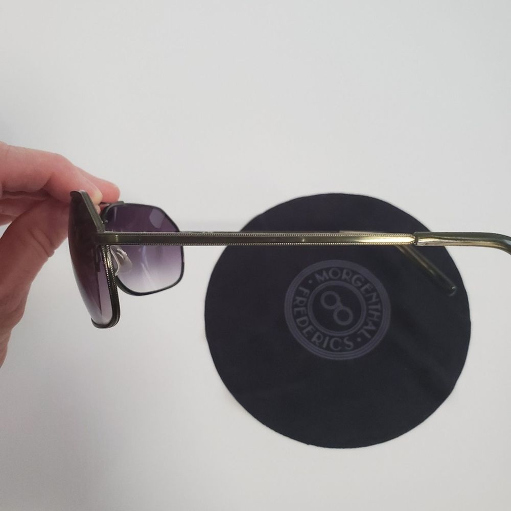 Morgenthal Frederics Titanium Aviator Sunglasses - Picture 5 of 7